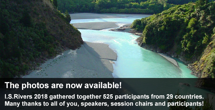 The photos are now available! I.S.Rivers 2018 gathered together 525 participants from 29 countries. Many thanks to all of you, speakers, session chairs and participants!